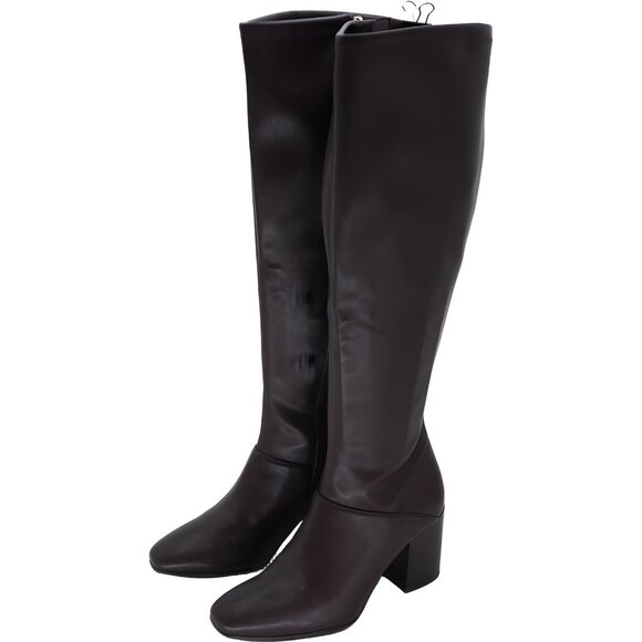Franco Sarto Tribute Wide-Calf Knee High Boots Cordovan Brown Women's US 5M - Picture 2 of 6